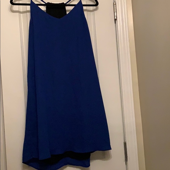 Reversible black/blue dress - Picture 2 of 3